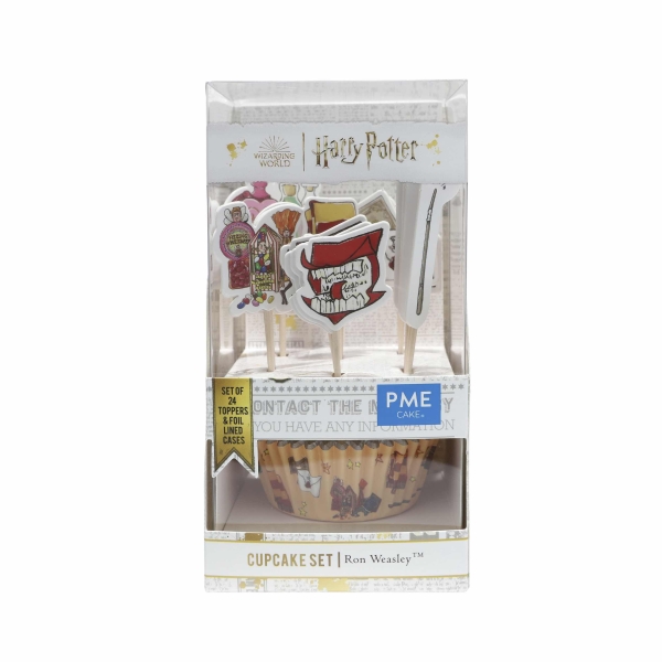 Harry Potter Cupcake Backförmchen & Topper Set / 24 - Ron Weasley